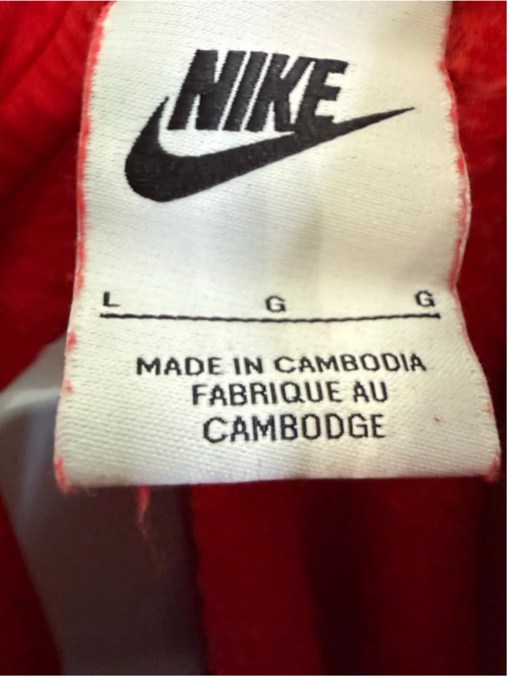 Men's Nike Red‎ Hoodie Size L